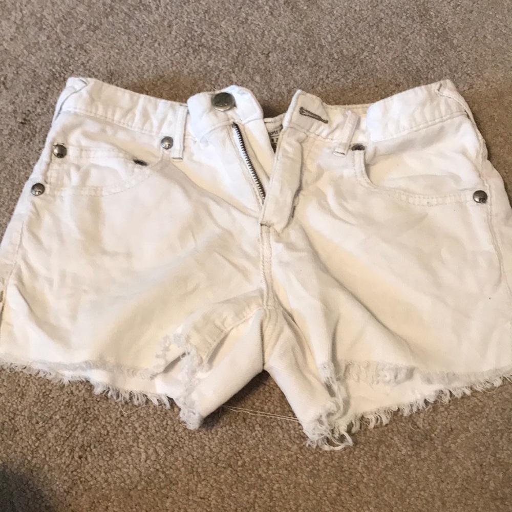 Free people off white shorts